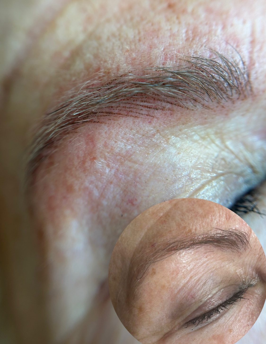 Como se maquillaba/ Como tenía sus cejas/ Resultado final